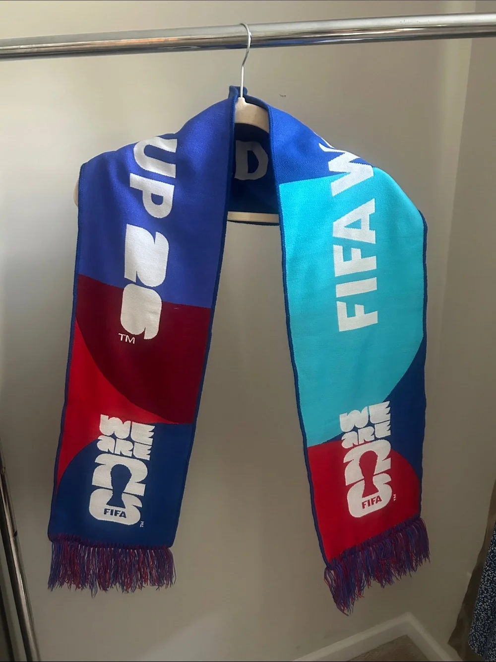 World Cup Blue & Red Team Scarf